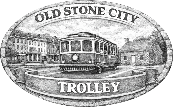 Old Stone City Trolley Logo
