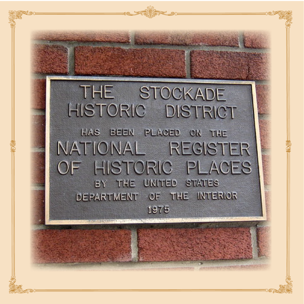 Kingston NY Stockade district plaque