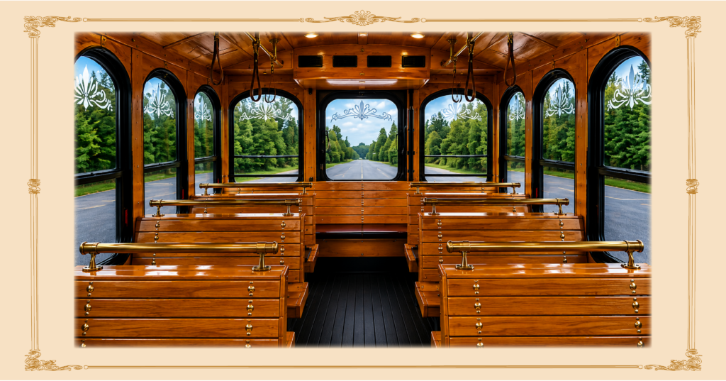 Interior of Old Stone City Trolley