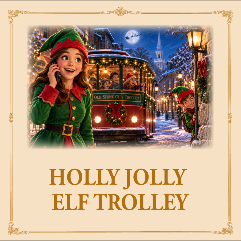 Holly Jolly Elf Trolley